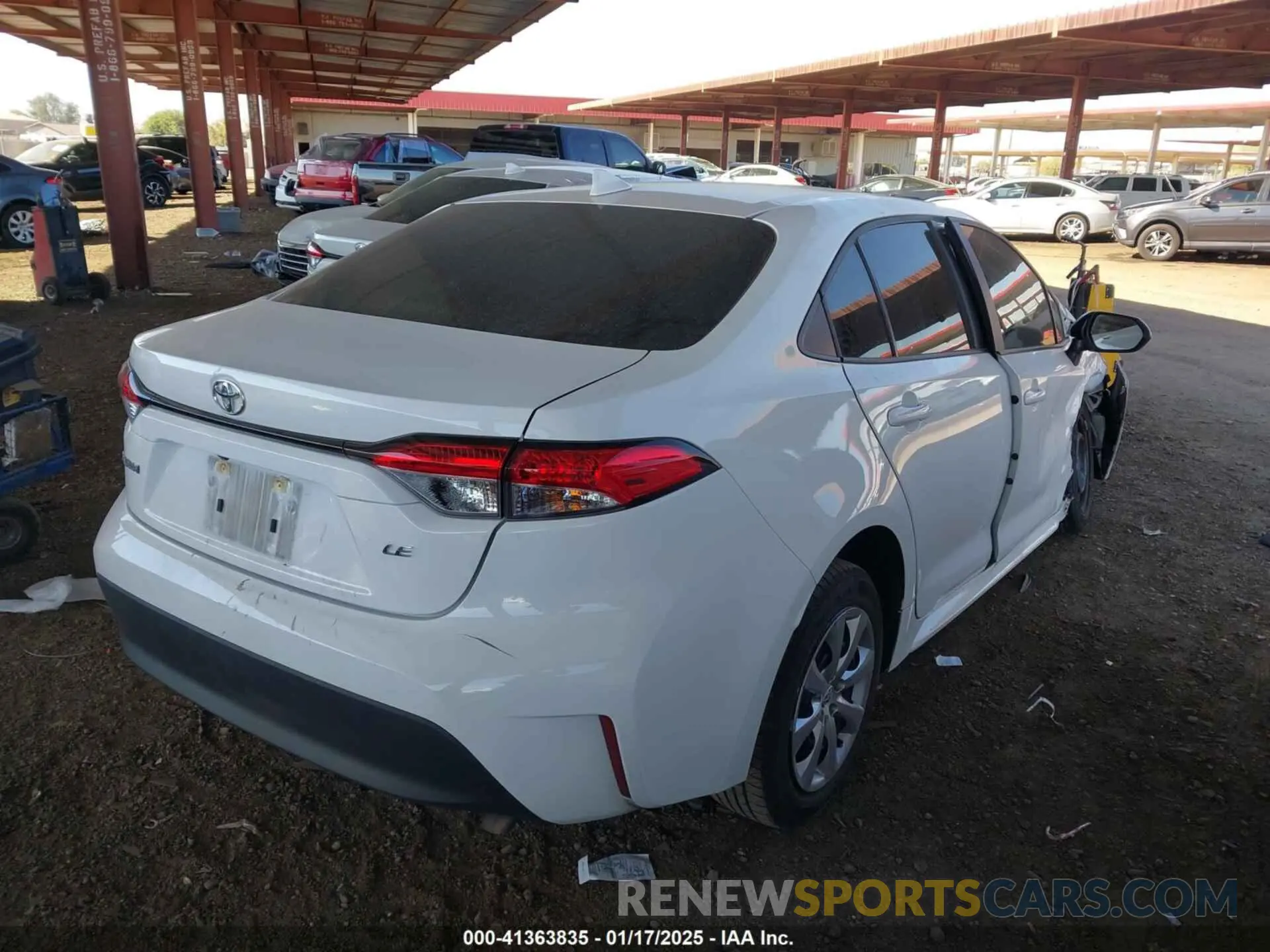 4 fotografías del automóvil dañado 5YFB4MDE7PP073828 TOYOTA COROLLA 2023