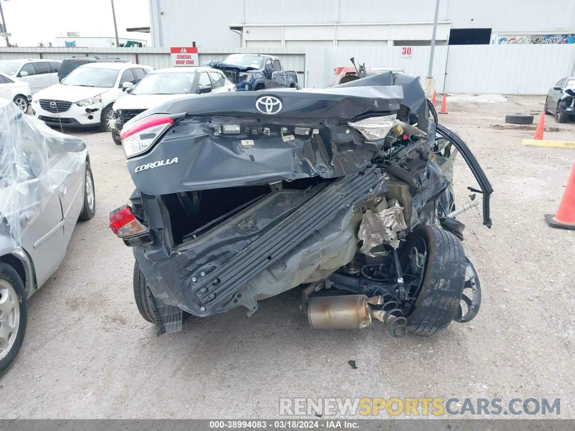 17 fotografías del automóvil dañado 5YFB4MDE8PP020488 TOYOTA COROLLA 2023