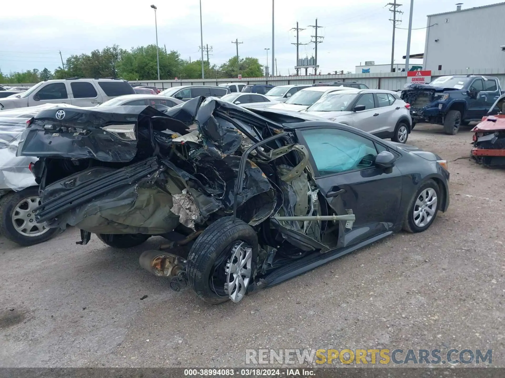 4 fotografías del automóvil dañado 5YFB4MDE8PP020488 TOYOTA COROLLA 2023