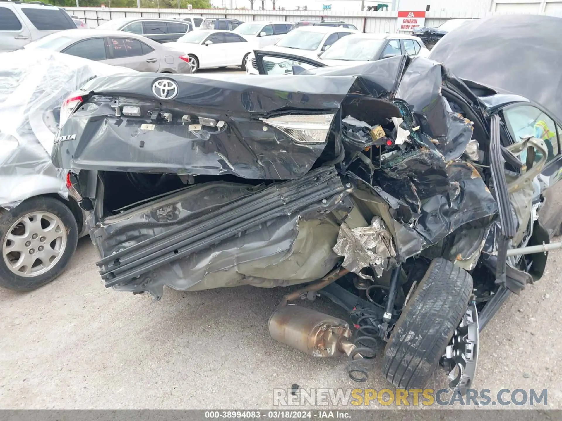6 fotografías del automóvil dañado 5YFB4MDE8PP020488 TOYOTA COROLLA 2023