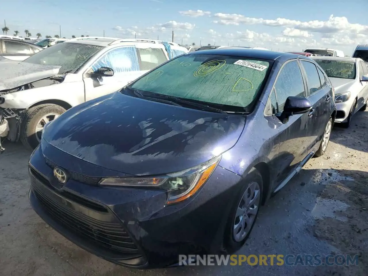 1 fotografías del automóvil dañado 5YFB4MDE8PP040496 TOYOTA COROLLA 2023