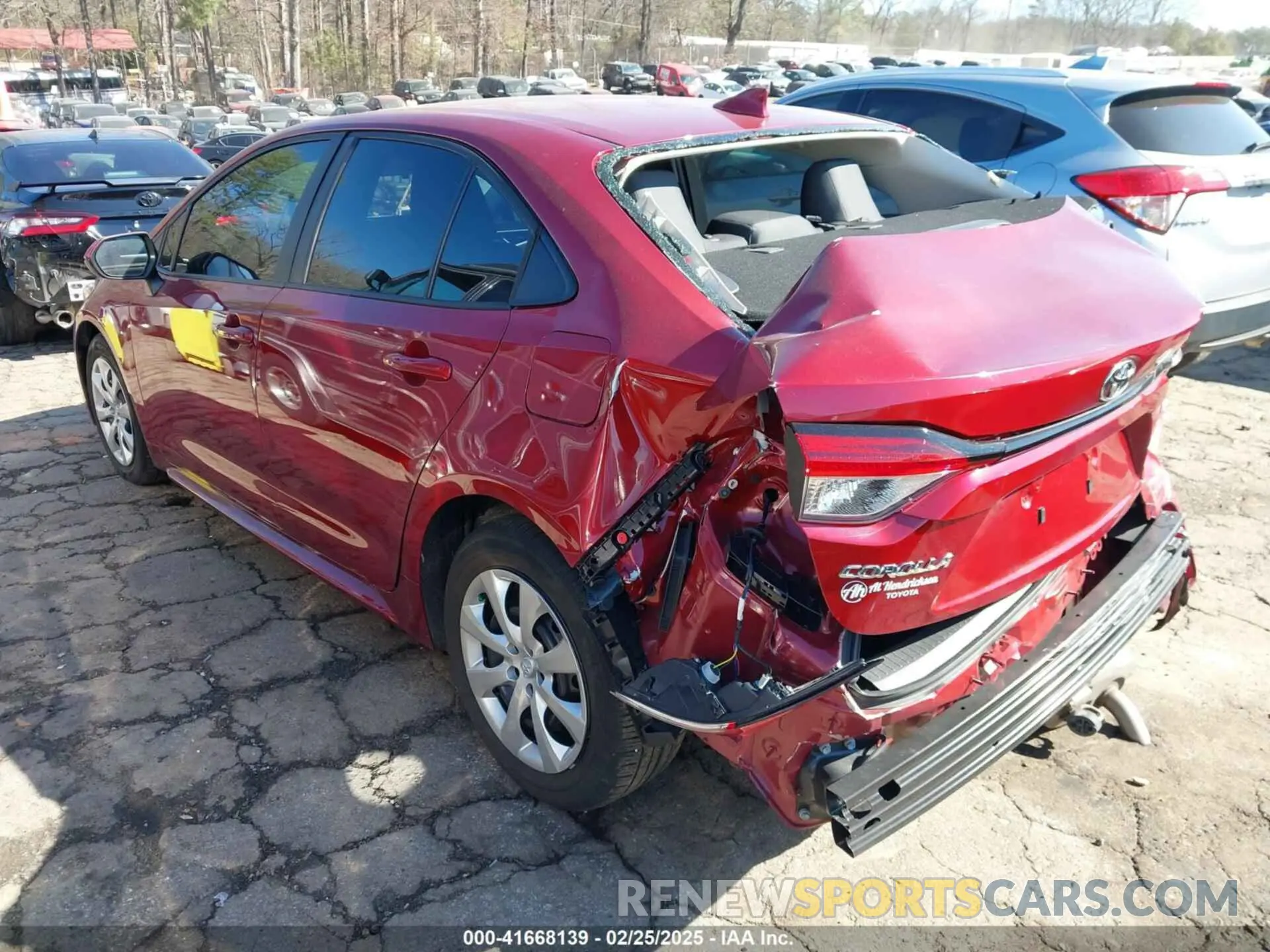 3 fotografías del automóvil dañado 5YFB4MDE8PP074132 TOYOTA COROLLA 2023
