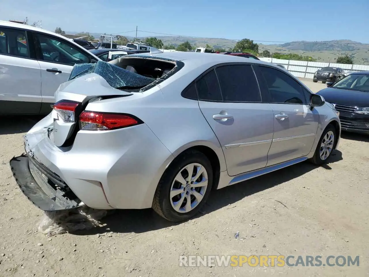 3 fotografías del automóvil dañado 5YFB4MDE9PP025120 TOYOTA COROLLA 2023