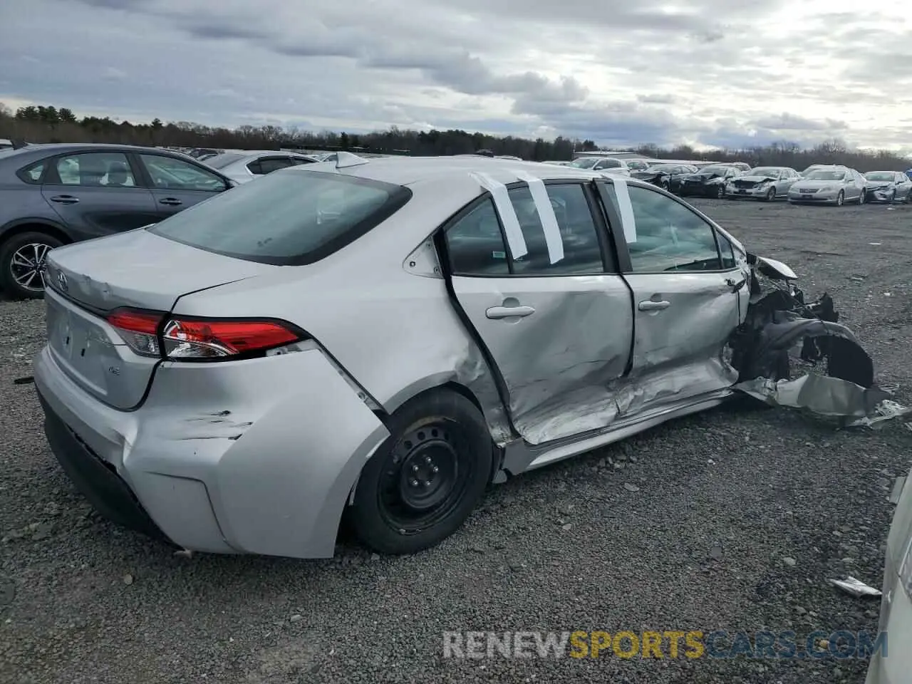 3 fotografías del automóvil dañado 5YFB4MDE9PP038966 TOYOTA COROLLA 2023