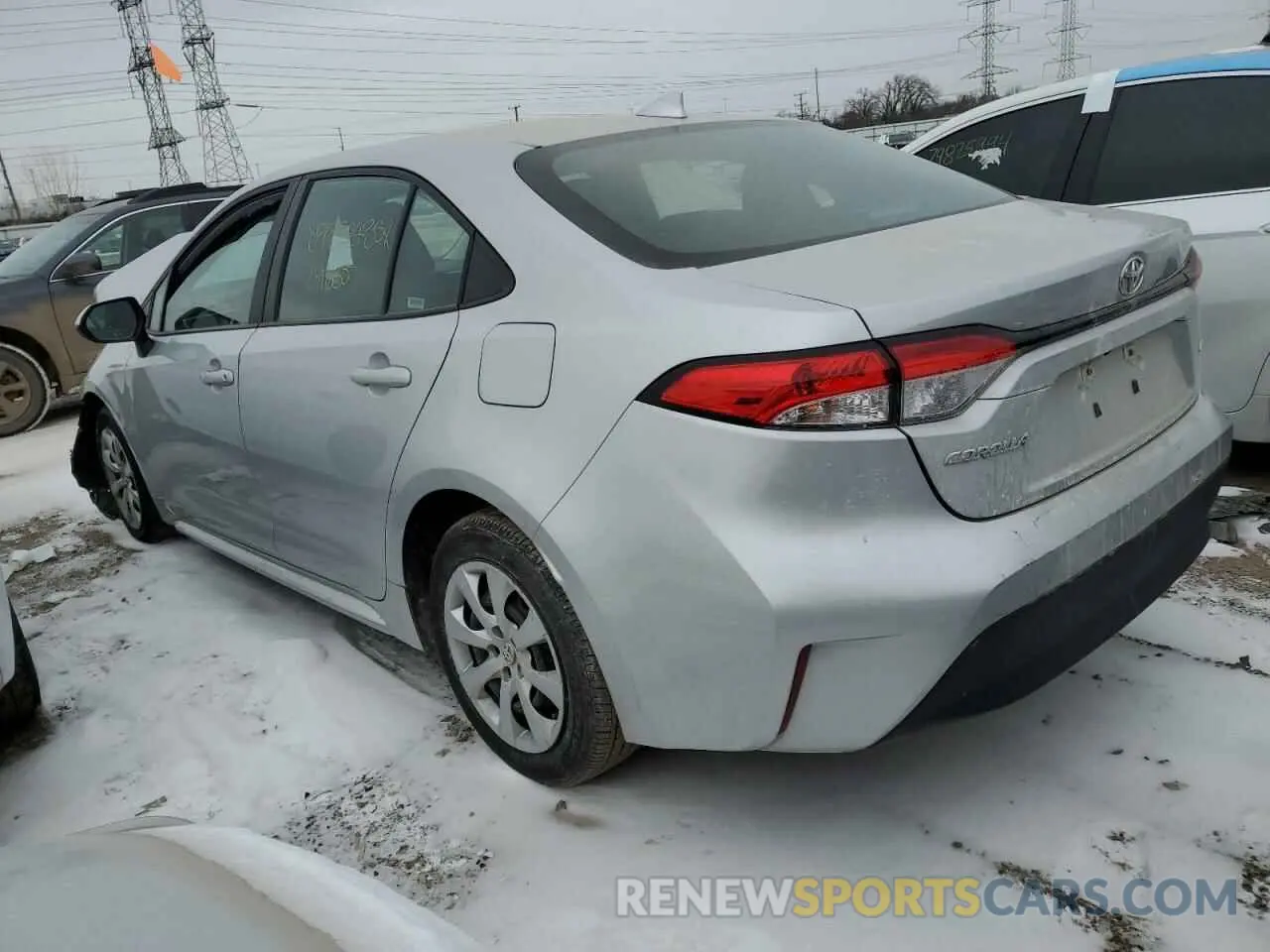 2 fotografías del automóvil dañado 5YFB4MDE9PP039955 TOYOTA COROLLA 2023