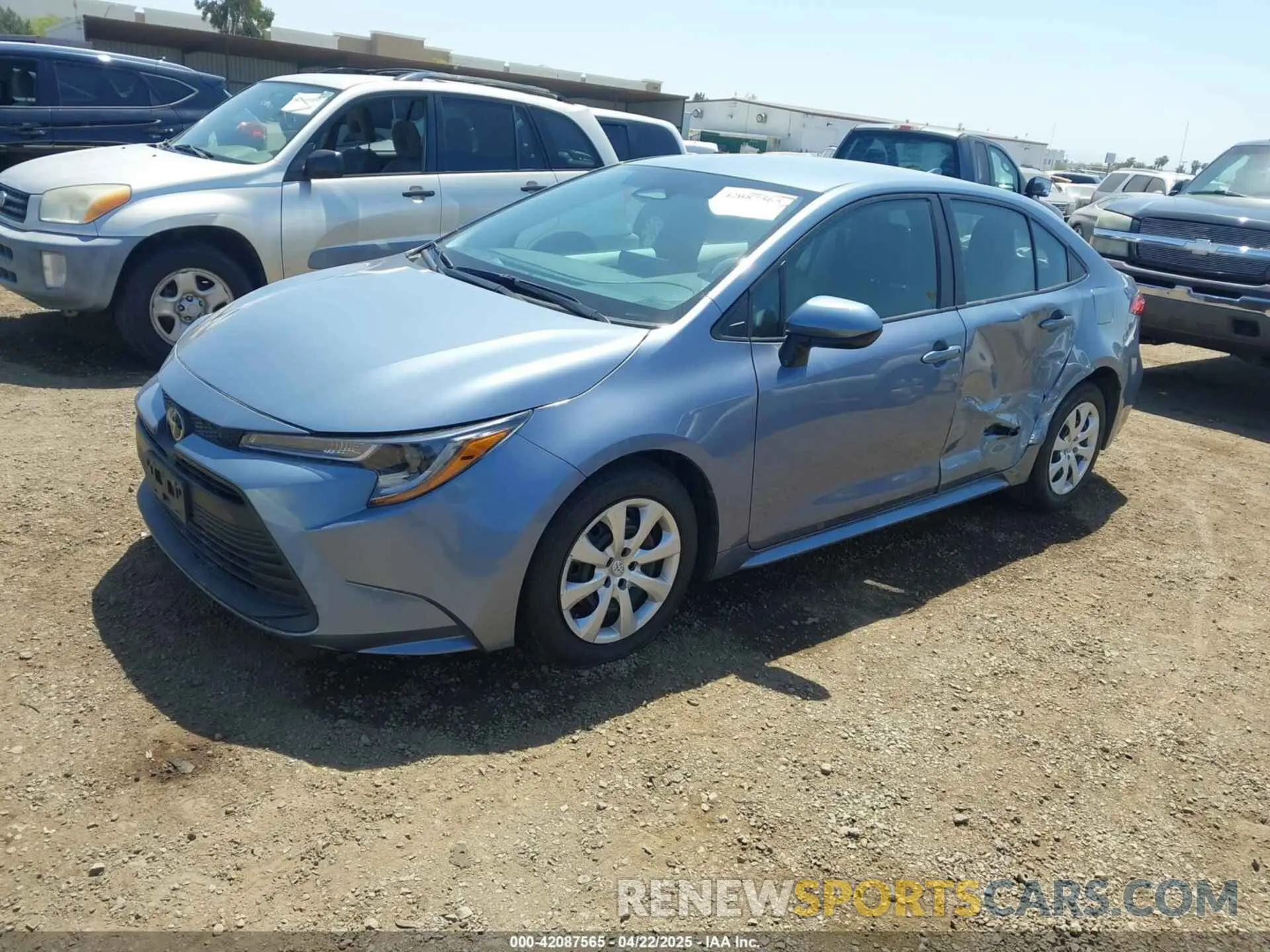 2 fotografías del automóvil dañado 5YFB4MDE9PP052382 TOYOTA COROLLA 2023