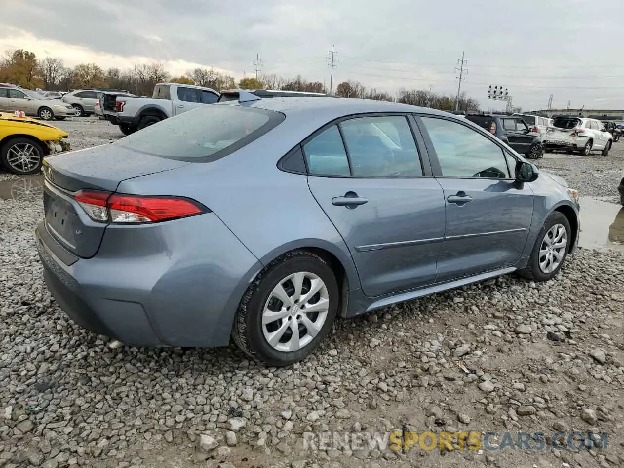 3 fotografías del automóvil dañado 5YFB4MDE9PP059493 TOYOTA COROLLA 2023