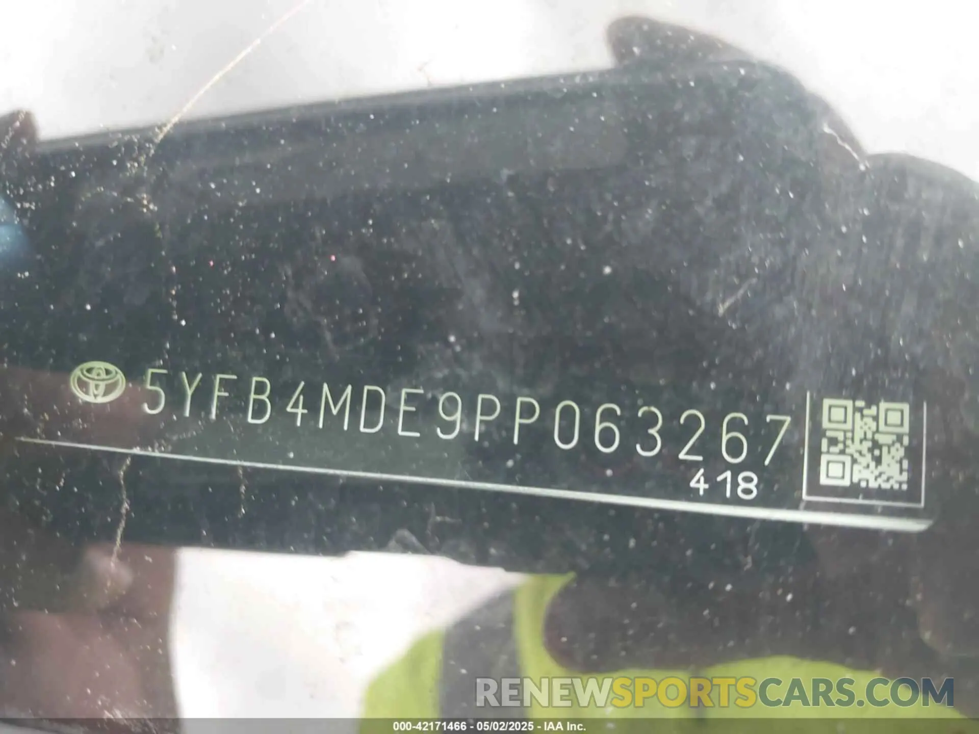 9 fotografías del automóvil dañado 5YFB4MDE9PP063267 TOYOTA COROLLA 2023