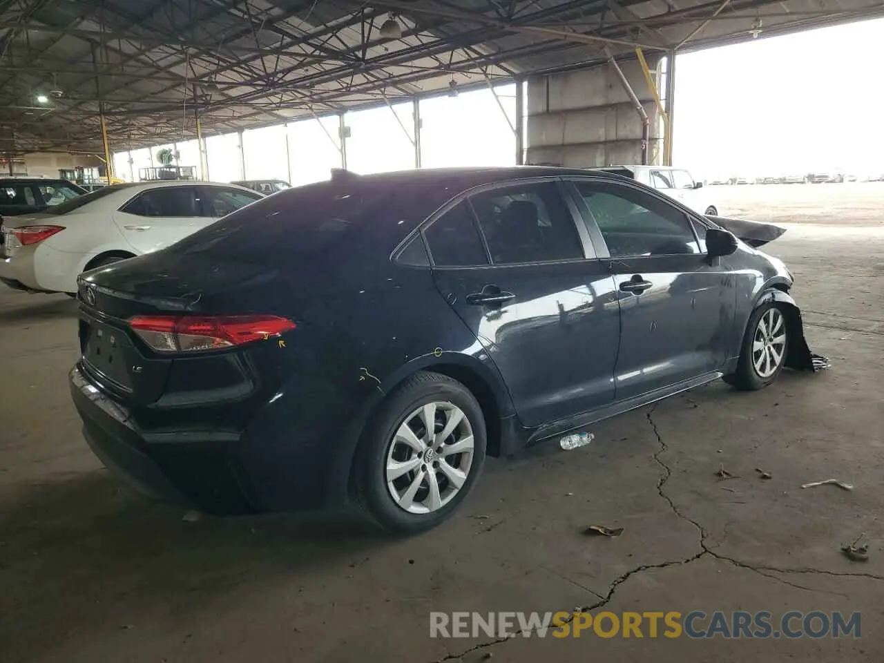 3 fotografías del automóvil dañado 5YFB4MDEXPP030200 TOYOTA COROLLA 2023