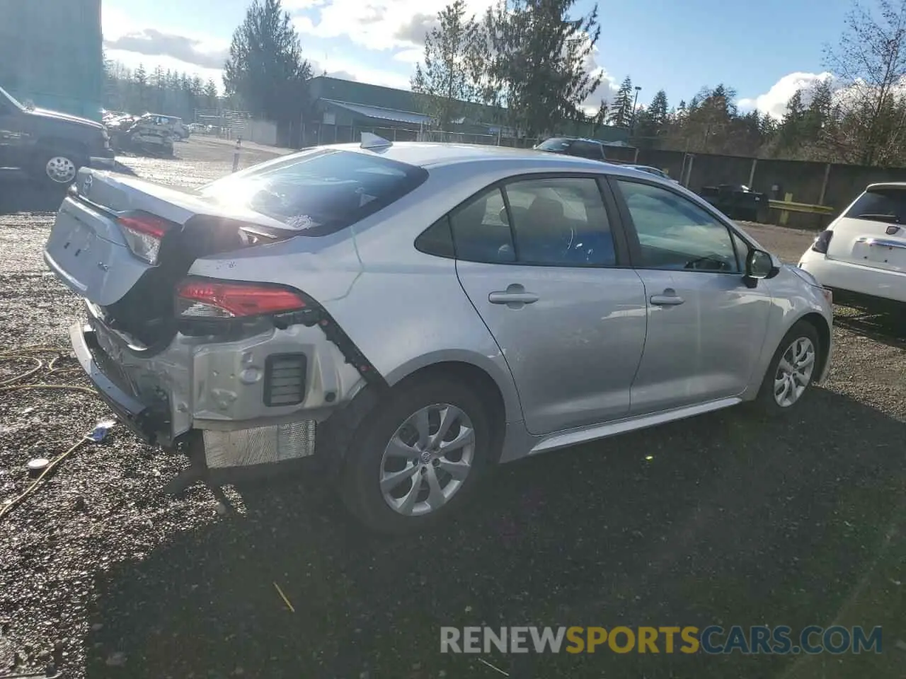 3 fotografías del automóvil dañado 5YFB4MDEXPP038345 TOYOTA COROLLA 2023