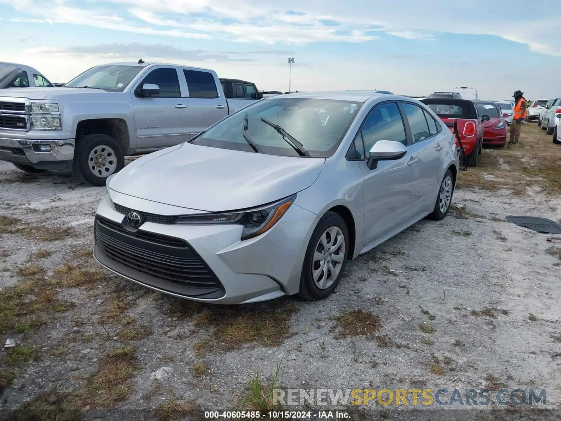 2 fotografías del automóvil dañado 5YFB4MDEXPP051953 TOYOTA COROLLA 2023