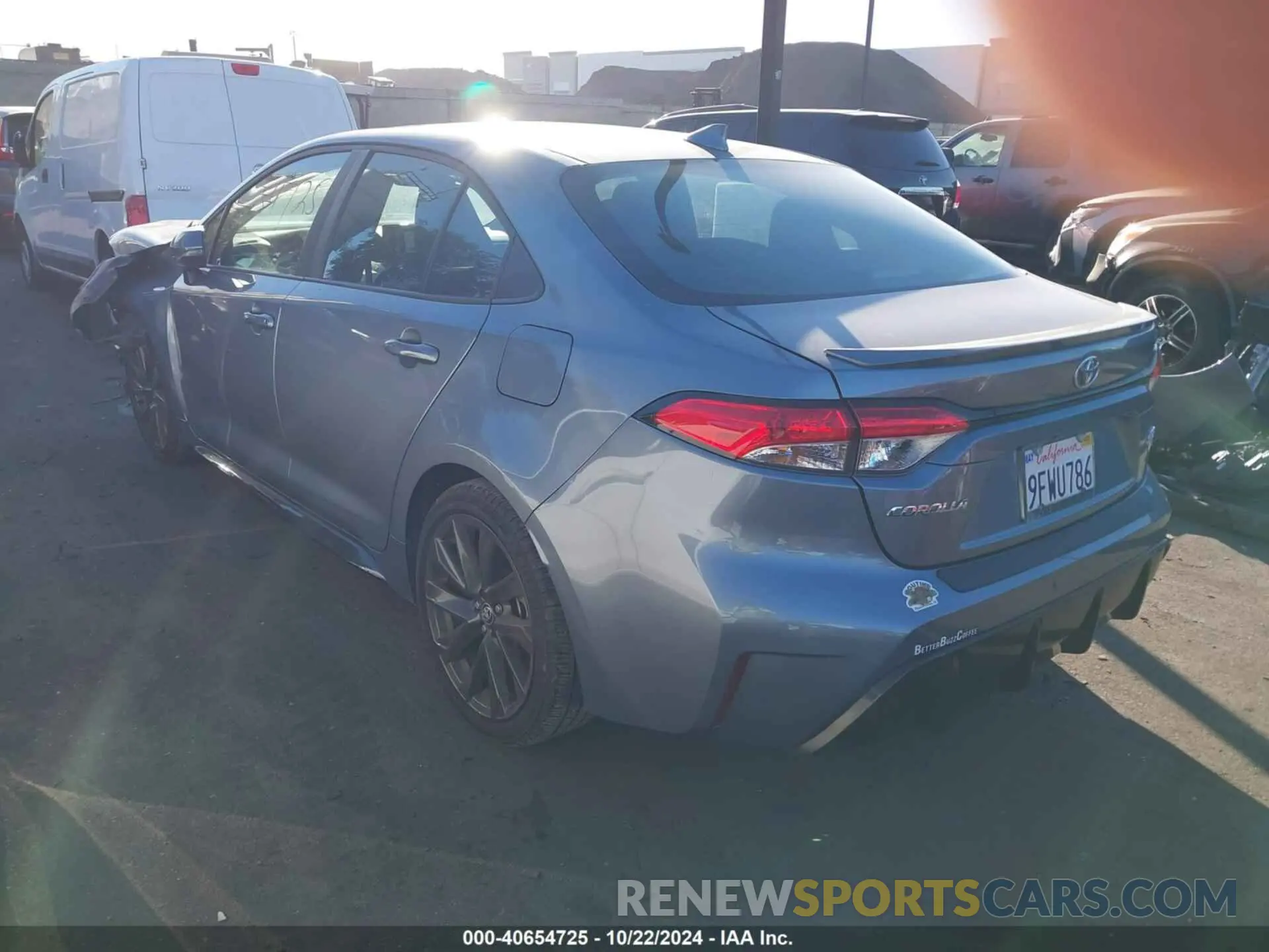 3 fotografías del automóvil dañado 5YFP4MCE2PP151553 TOYOTA COROLLA 2023