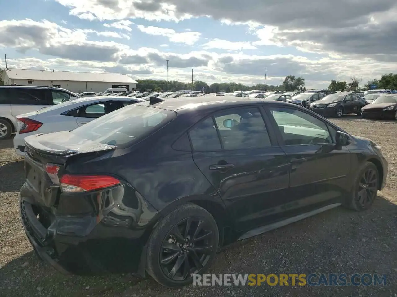 3 fotografías del automóvil dañado 5YFP4MCE3PP146734 TOYOTA COROLLA 2023
