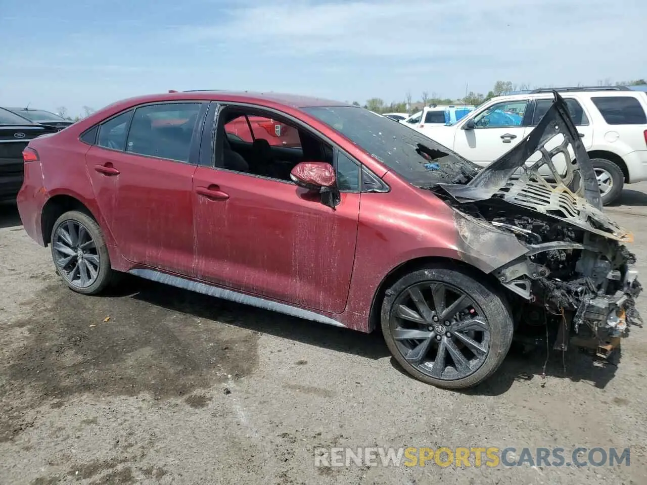 4 fotografías del automóvil dañado 5YFS4MCE0PP147169 TOYOTA COROLLA 2023