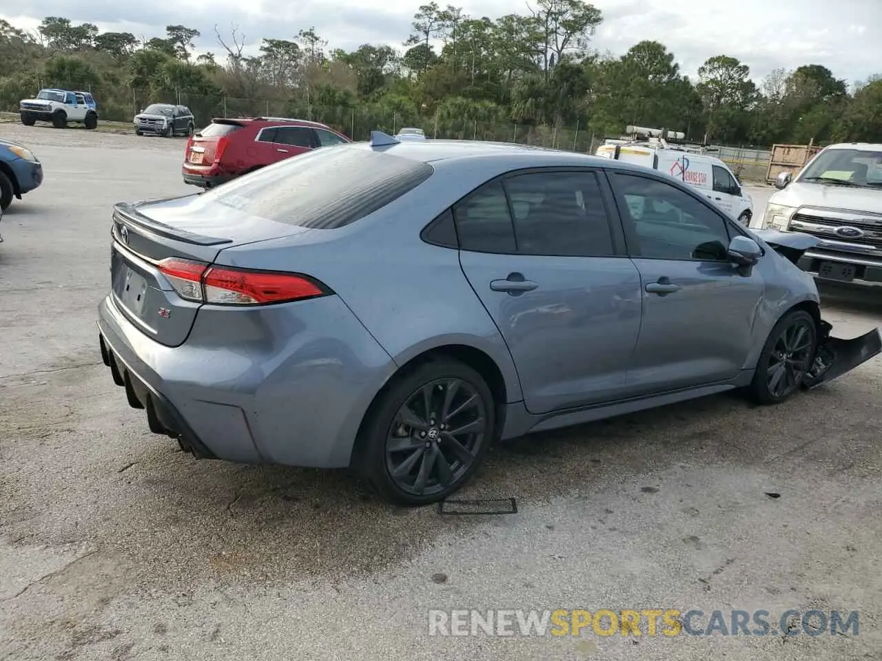 3 fotografías del automóvil dañado 5YFS4MCE0PP157653 TOYOTA COROLLA 2023