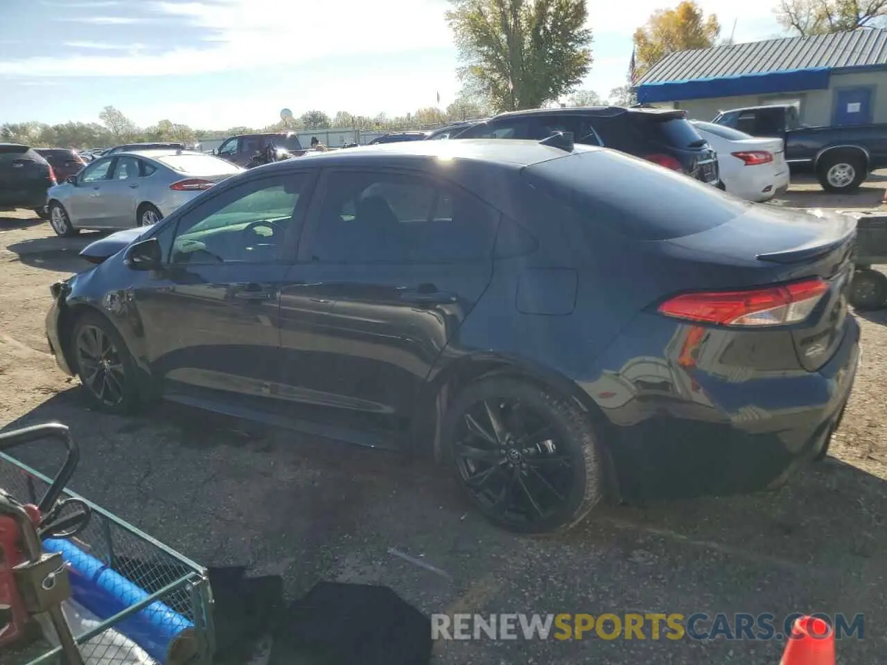 2 fotografías del automóvil dañado 5YFS4MCE3PP156142 TOYOTA COROLLA 2023