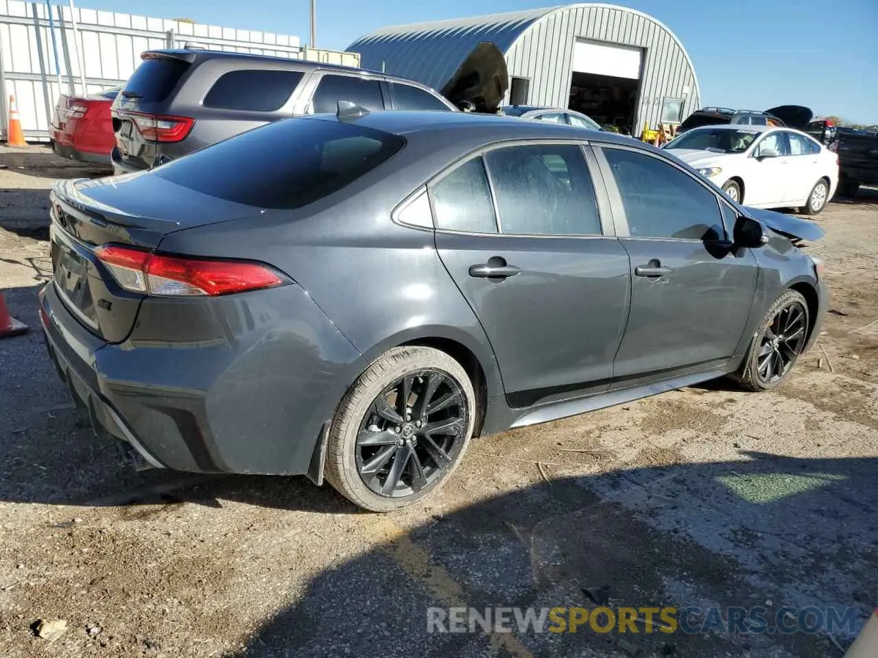 3 fotografías del automóvil dañado 5YFS4MCE3PP156142 TOYOTA COROLLA 2023