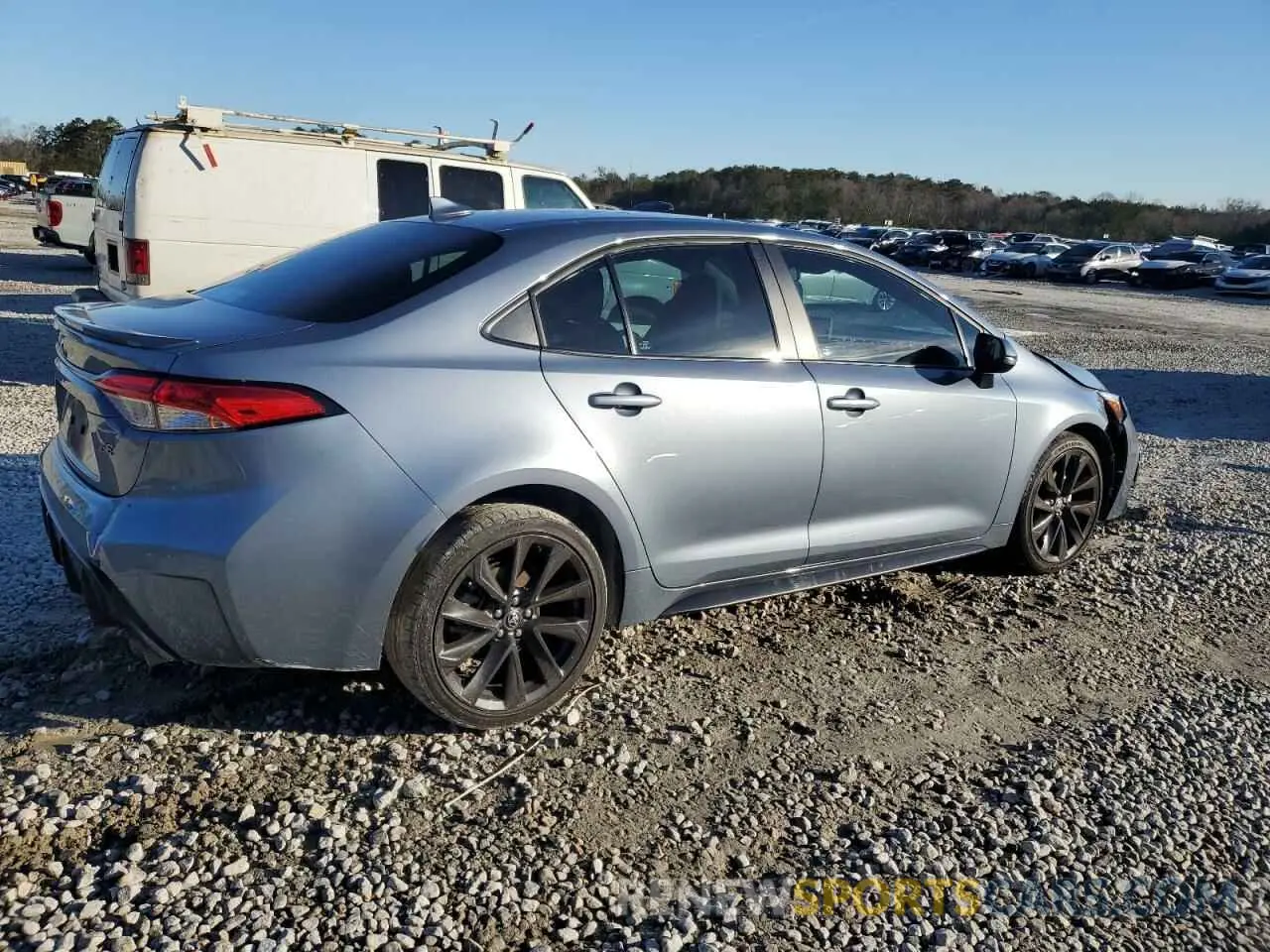 3 fotografías del automóvil dañado 5YFS4MCE3PP163074 TOYOTA COROLLA 2023
