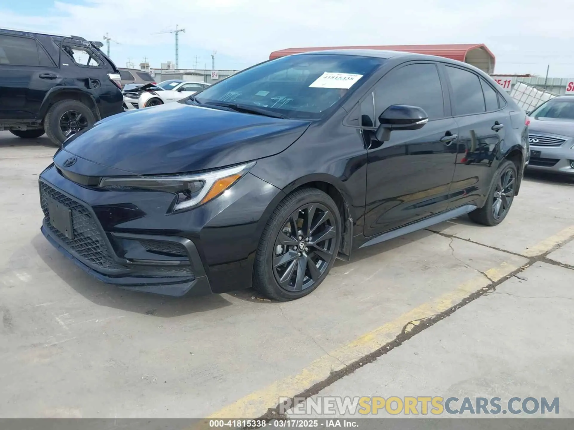 2 fotografías del automóvil dañado 5YFS4MCE4PP157719 TOYOTA COROLLA 2023
