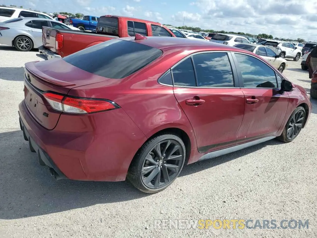 3 fotografías del automóvil dañado 5YFS4MCE4PP160779 TOYOTA COROLLA 2023