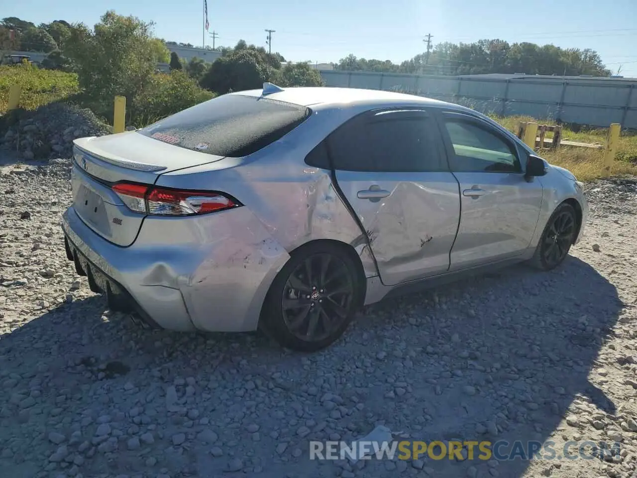 3 fotografías del automóvil dañado 5YFS4MCE4PP163374 TOYOTA COROLLA 2023