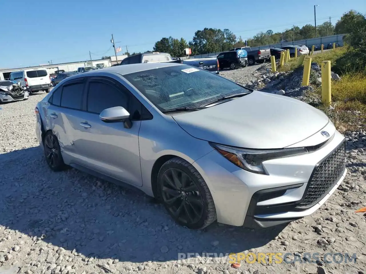 4 fotografías del automóvil dañado 5YFS4MCE4PP163374 TOYOTA COROLLA 2023