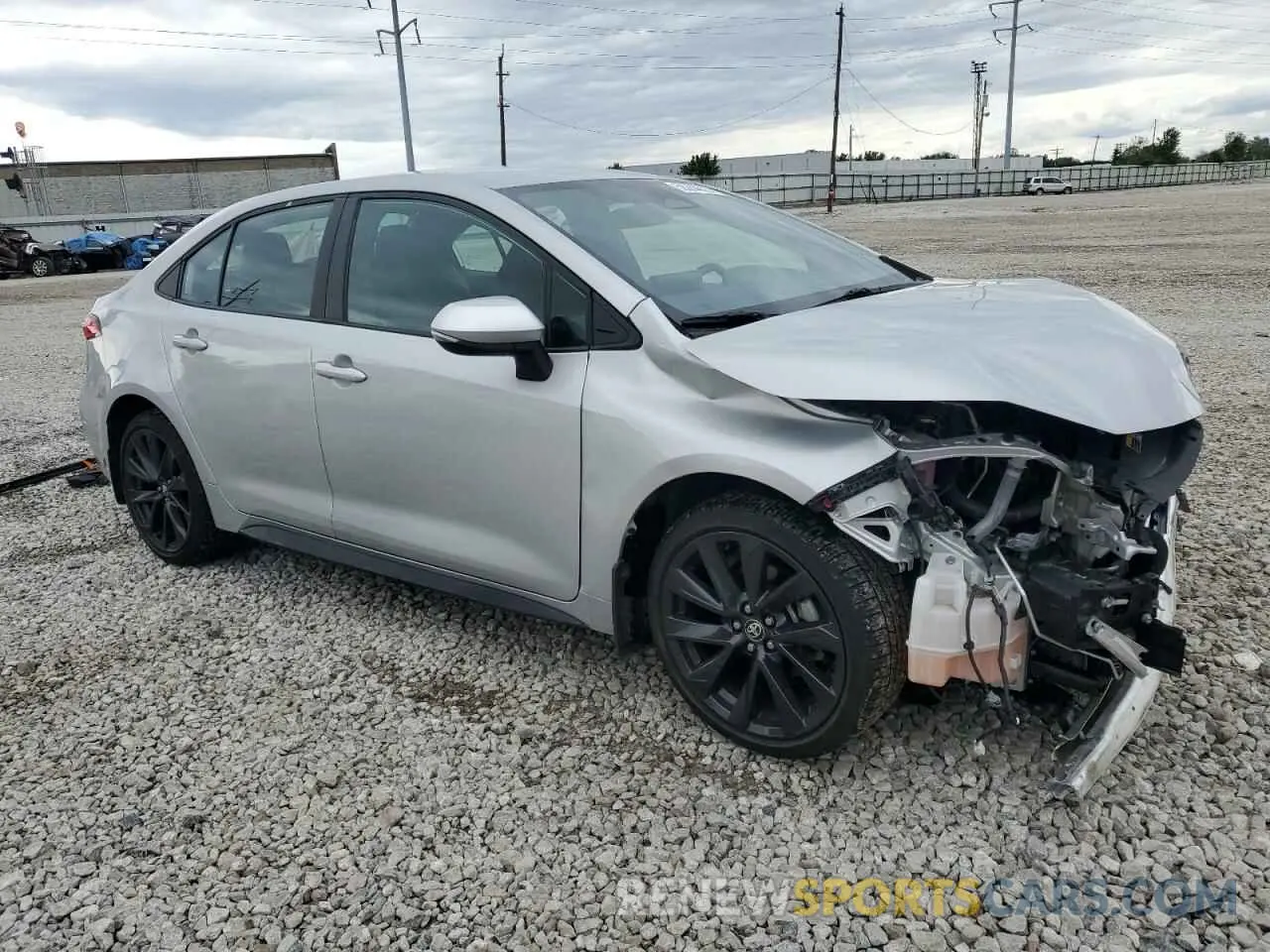 4 fotografías del automóvil dañado 5YFS4MCE5PP144381 TOYOTA COROLLA 2023