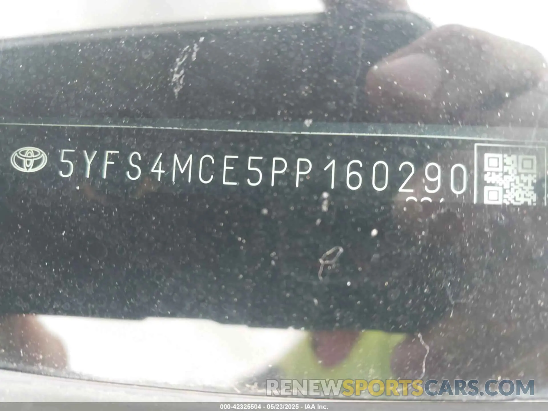 9 fotografías del automóvil dañado 5YFS4MCE5PP160290 TOYOTA COROLLA 2023