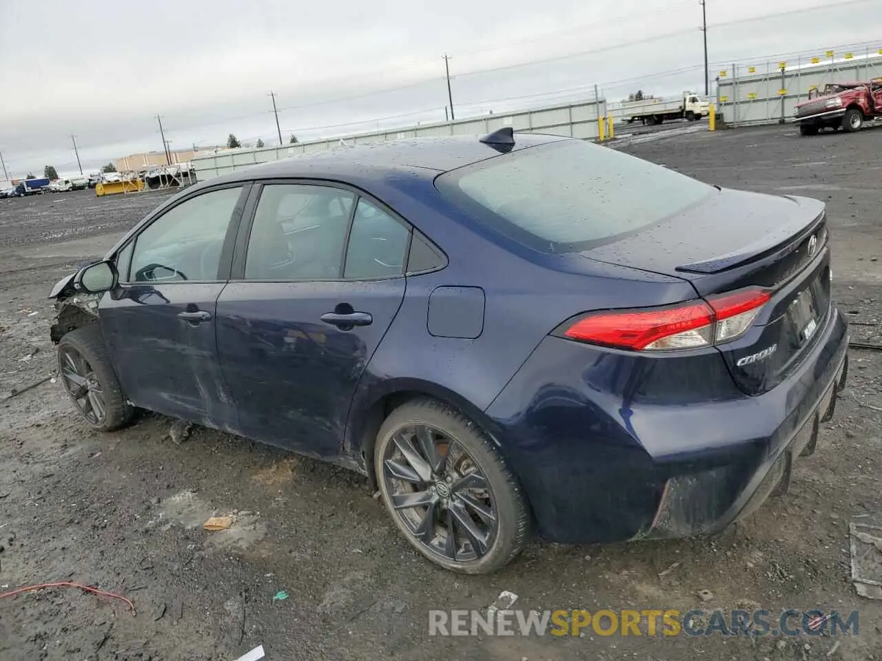 2 fotografías del automóvil dañado 5YFS4MCE6PP142235 TOYOTA COROLLA 2023
