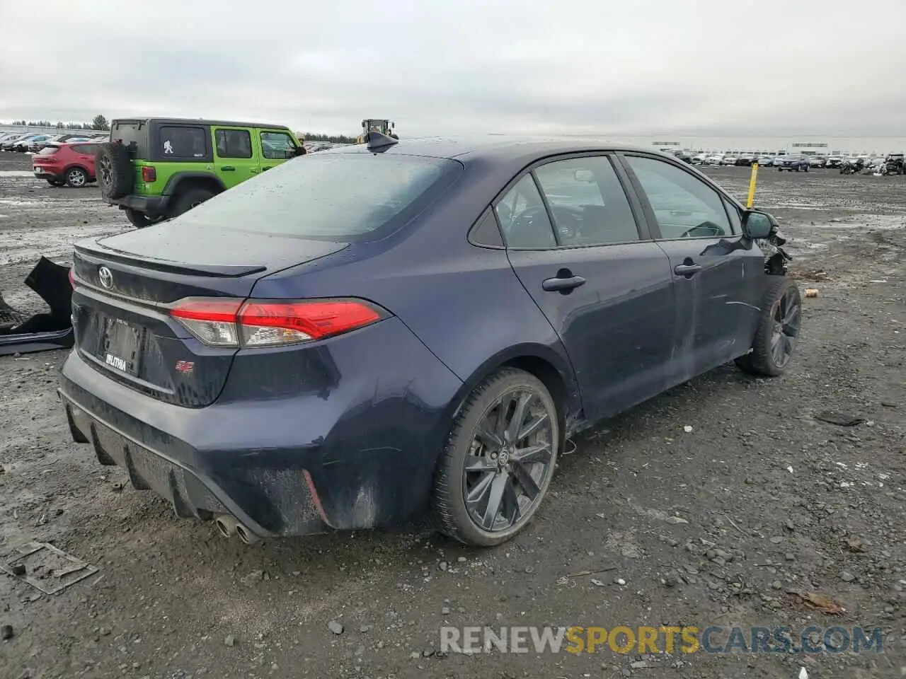 3 fotografías del automóvil dañado 5YFS4MCE6PP142235 TOYOTA COROLLA 2023