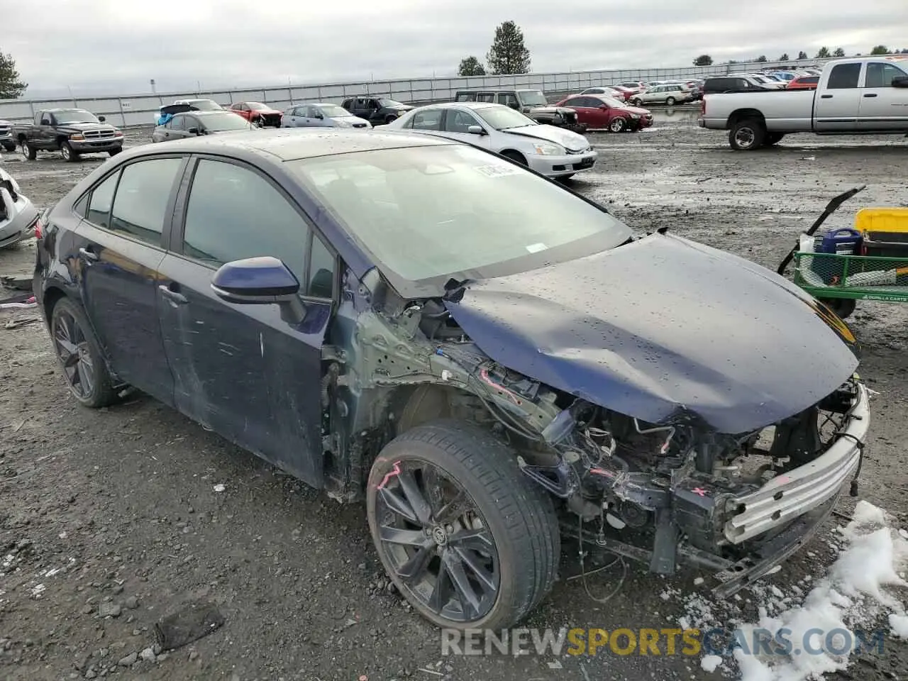 4 fotografías del automóvil dañado 5YFS4MCE6PP142235 TOYOTA COROLLA 2023