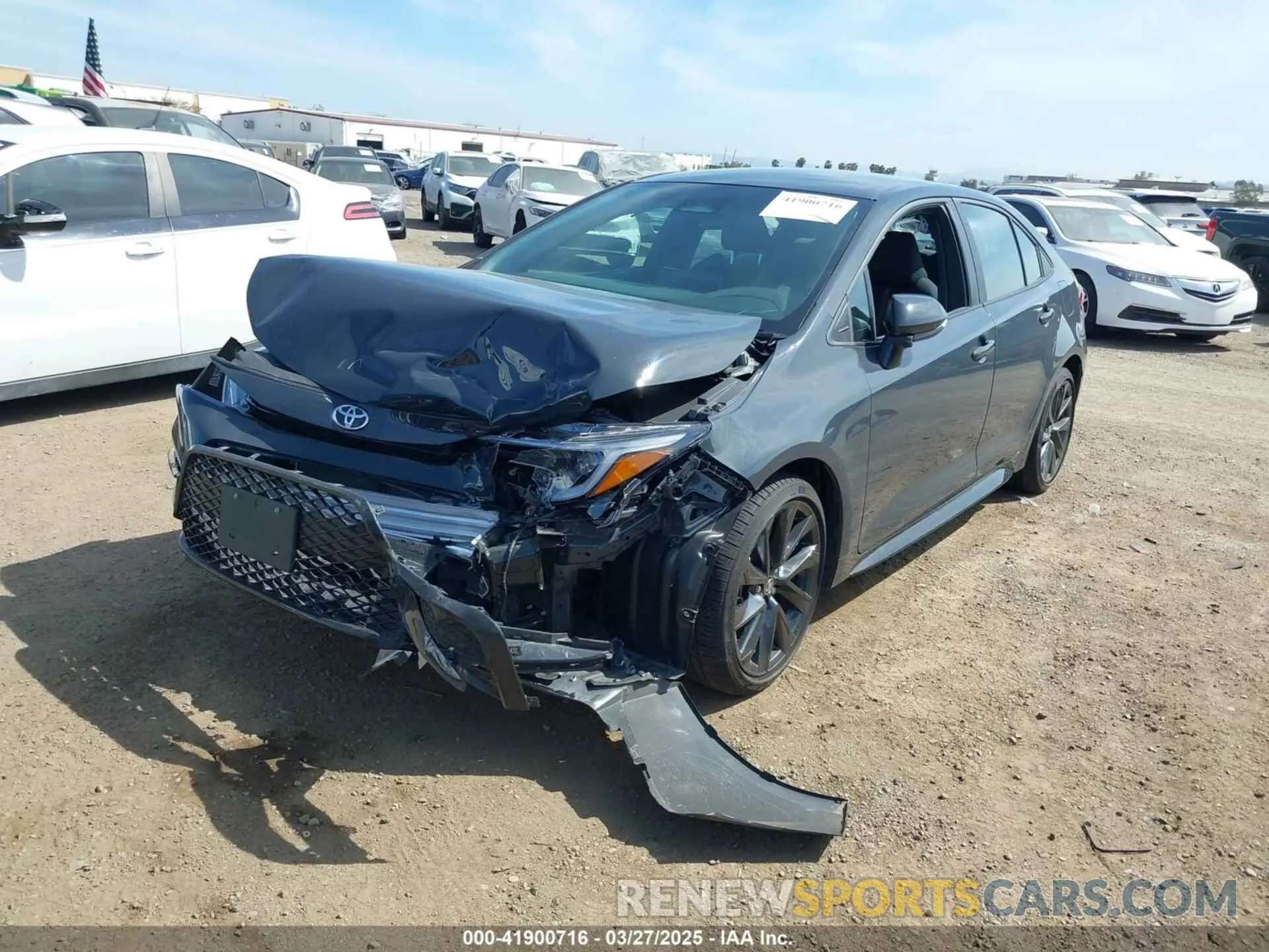 2 fotografías del automóvil dañado 5YFS4MCE6PP164350 TOYOTA COROLLA 2023
