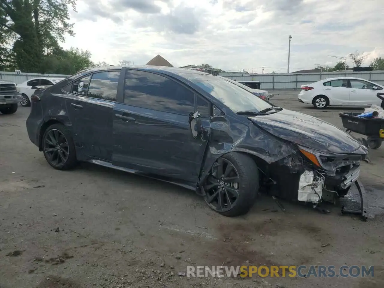 4 fotografías del automóvil dañado 5YFS4MCE6PP167832 TOYOTA COROLLA 2023