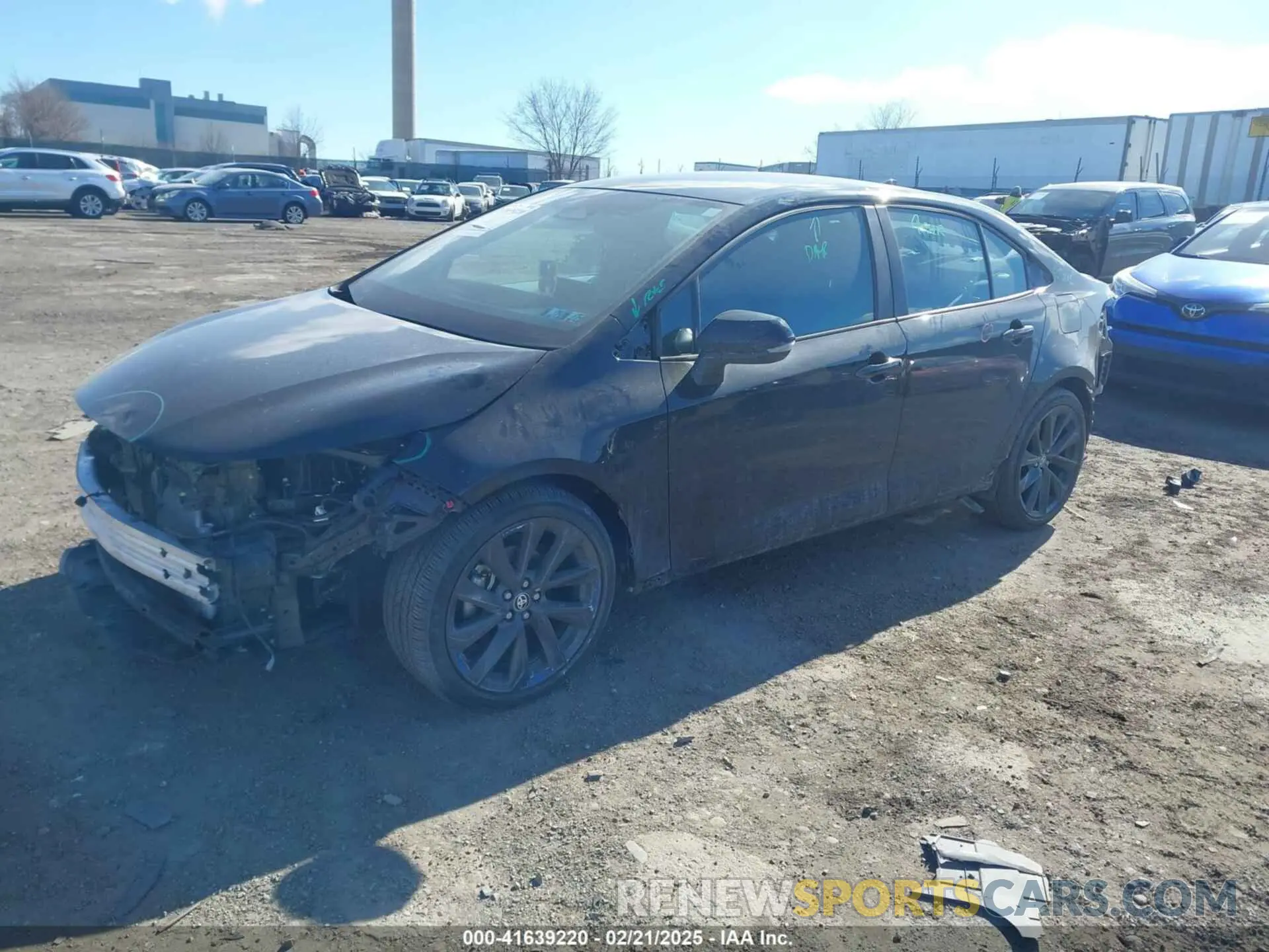 2 fotografías del automóvil dañado 5YFS4MCE8PP164592 TOYOTA COROLLA 2023