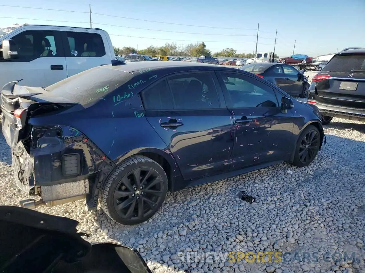 3 fotografías del automóvil dañado 5YFS4MCE9PP142875 TOYOTA COROLLA 2023