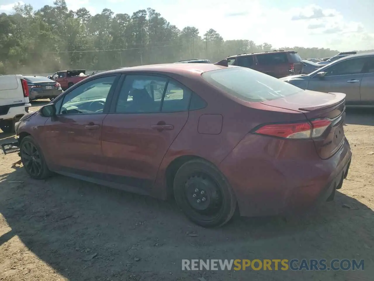 2 fotografías del automóvil dañado 5YFS4MCE9PP166741 TOYOTA COROLLA 2023
