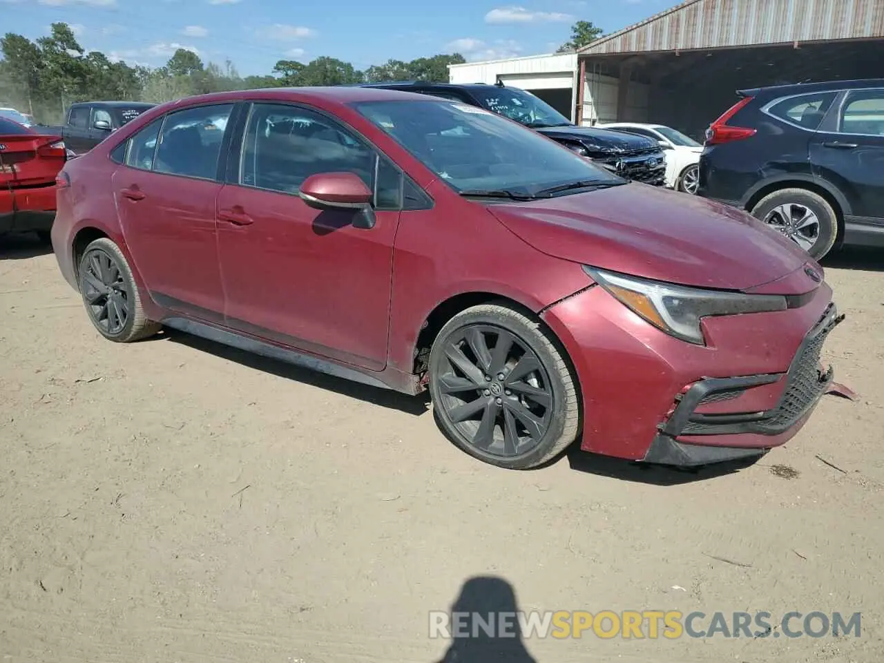 4 fotografías del automóvil dañado 5YFS4MCE9PP166741 TOYOTA COROLLA 2023