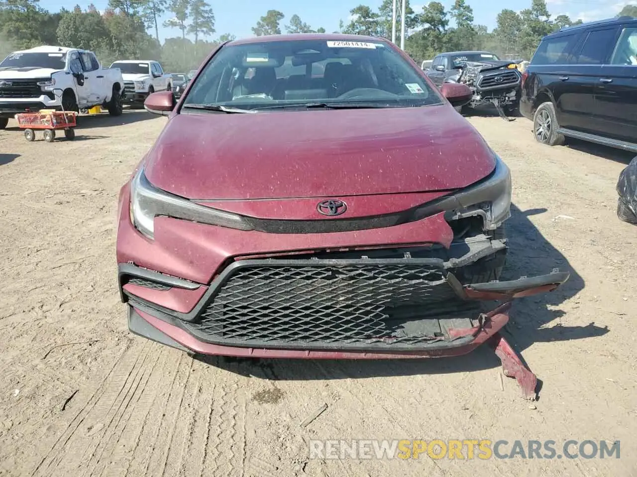 5 fotografías del automóvil dañado 5YFS4MCE9PP166741 TOYOTA COROLLA 2023