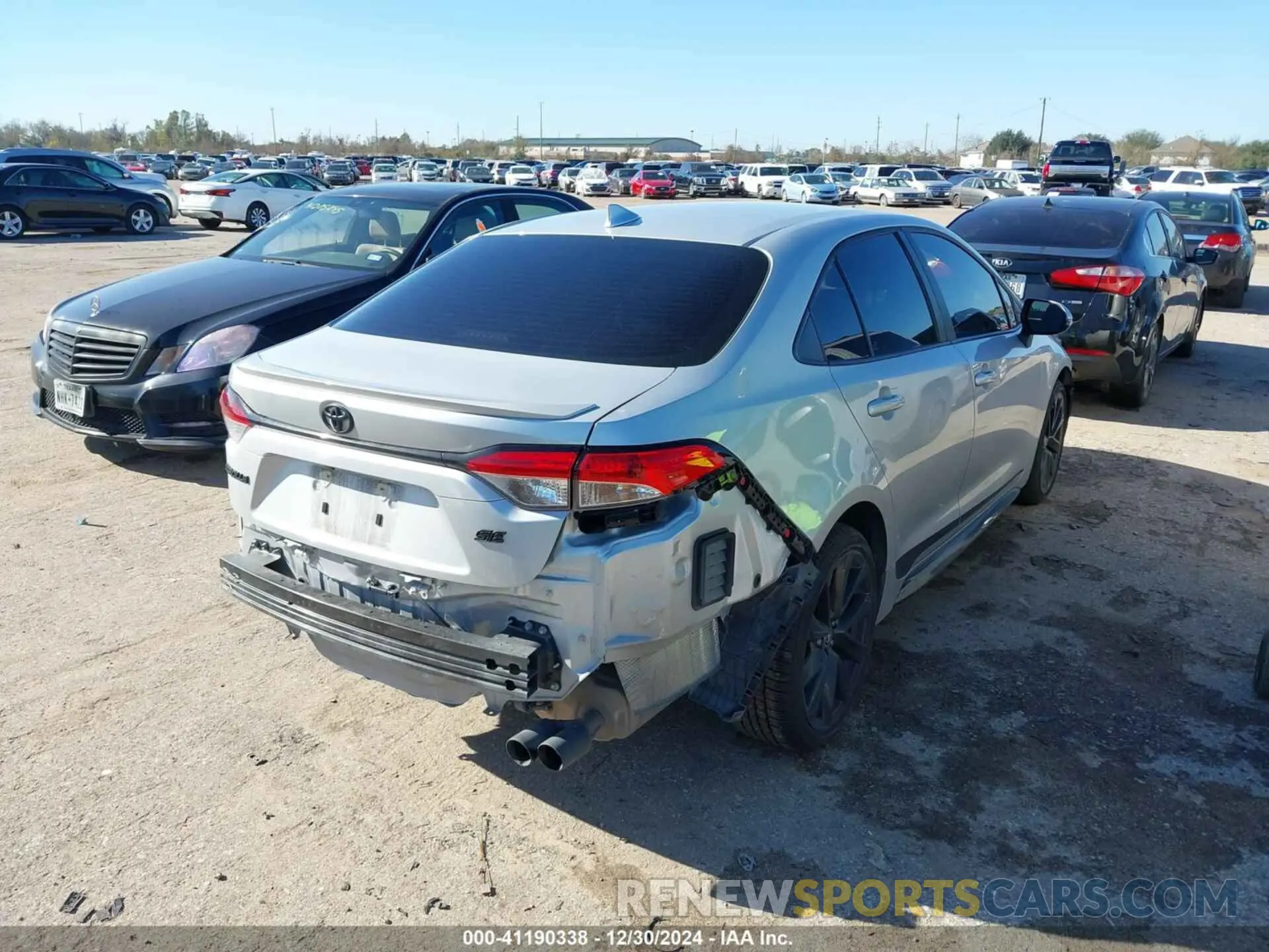 4 fotografías del automóvil dañado 5YFS4MCE9PP167355 TOYOTA COROLLA 2023
