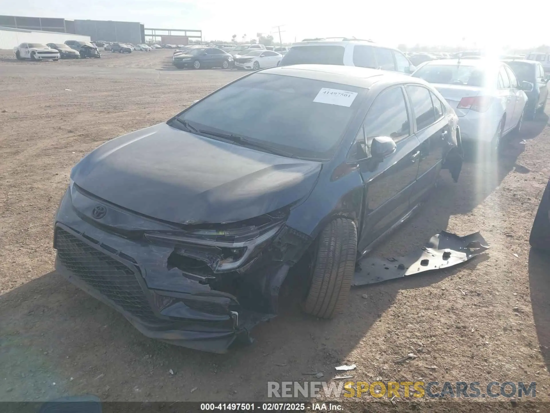 2 fotografías del automóvil dañado 5YFT4MCE3PP165332 TOYOTA COROLLA 2023