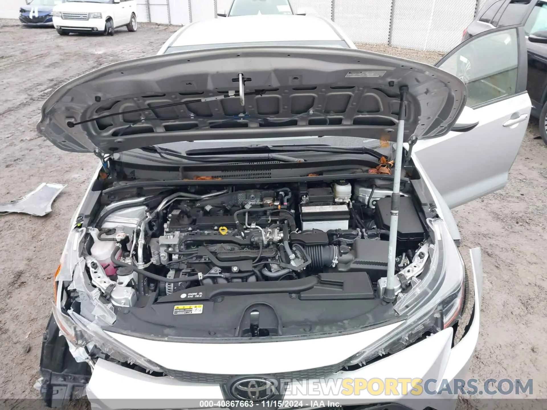 10 fotografías del automóvil dañado JTDB4MEE0P3011341 TOYOTA COROLLA 2023