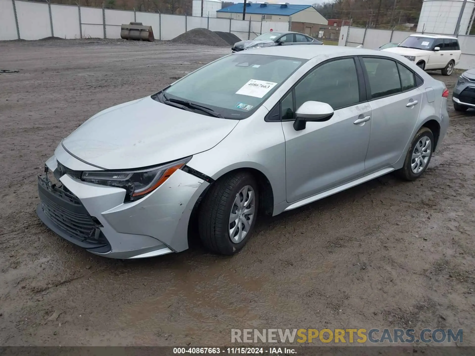 2 fotografías del automóvil dañado JTDB4MEE0P3011341 TOYOTA COROLLA 2023