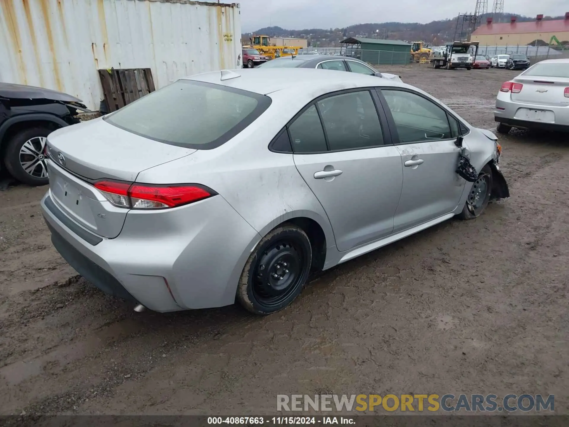 4 fotografías del automóvil dañado JTDB4MEE0P3011341 TOYOTA COROLLA 2023