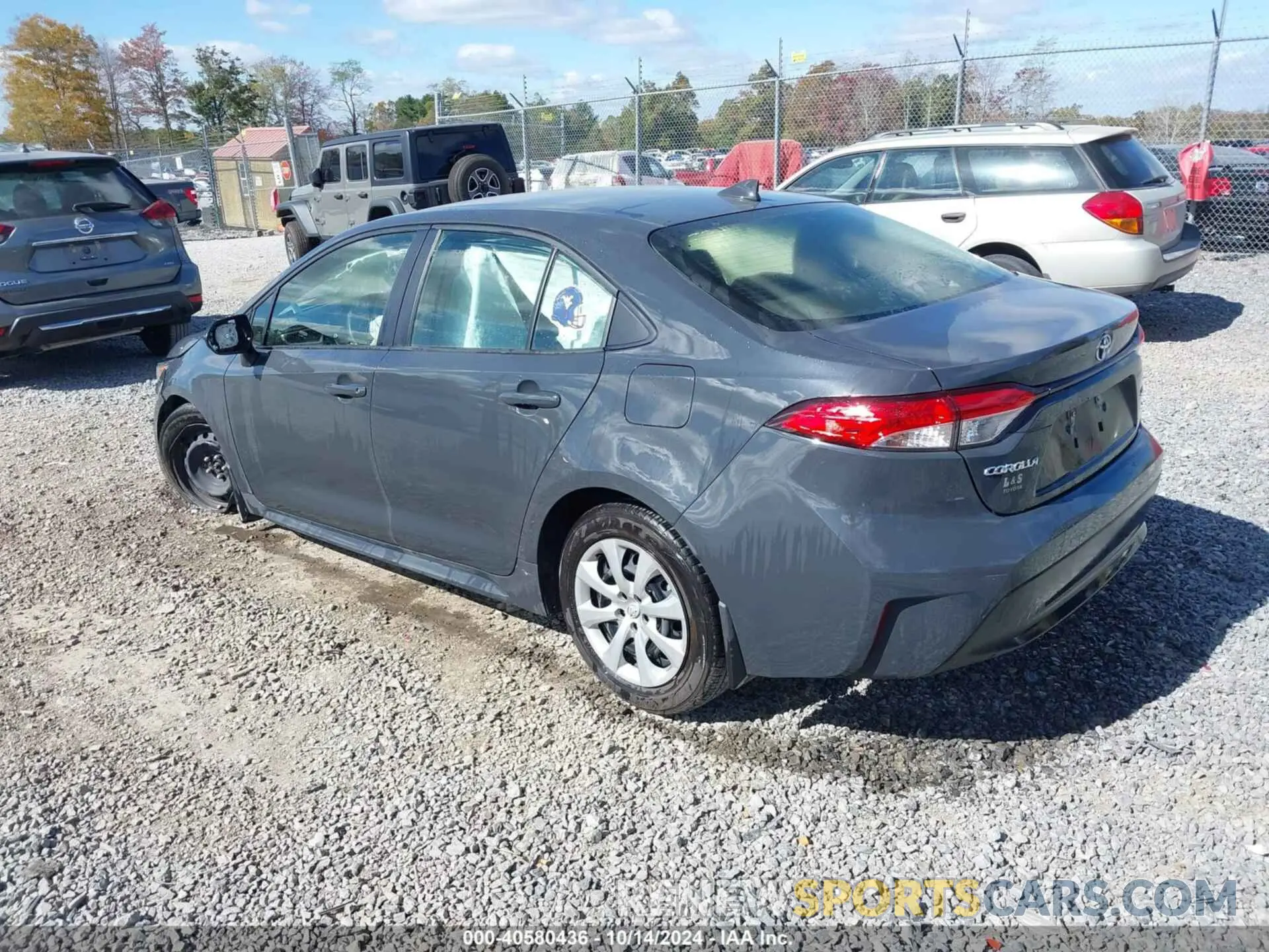 3 fotografías del automóvil dañado JTDB4MEE1P3014068 TOYOTA COROLLA 2023