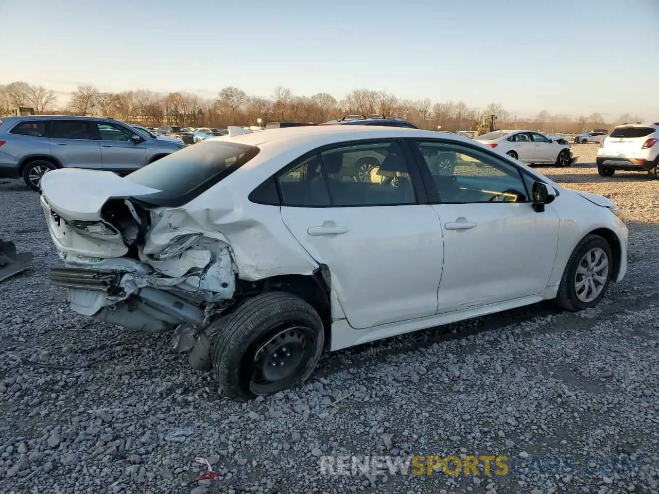 3 fotografías del automóvil dañado JTDB4MEE2P3008859 TOYOTA COROLLA 2023