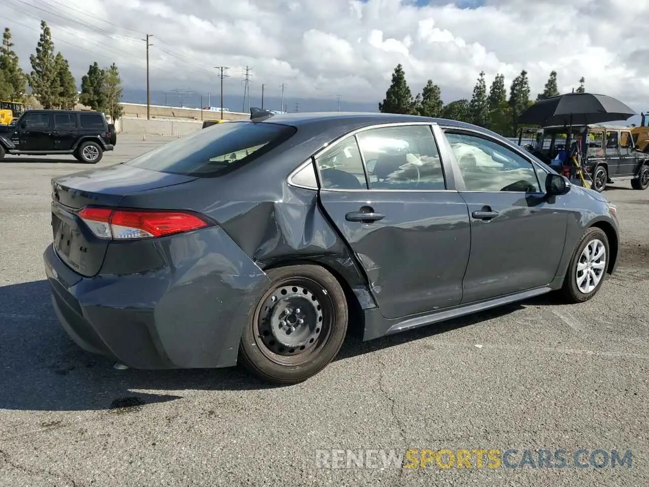 3 fotografías del automóvil dañado JTDB4MEE2P3012670 TOYOTA COROLLA 2023