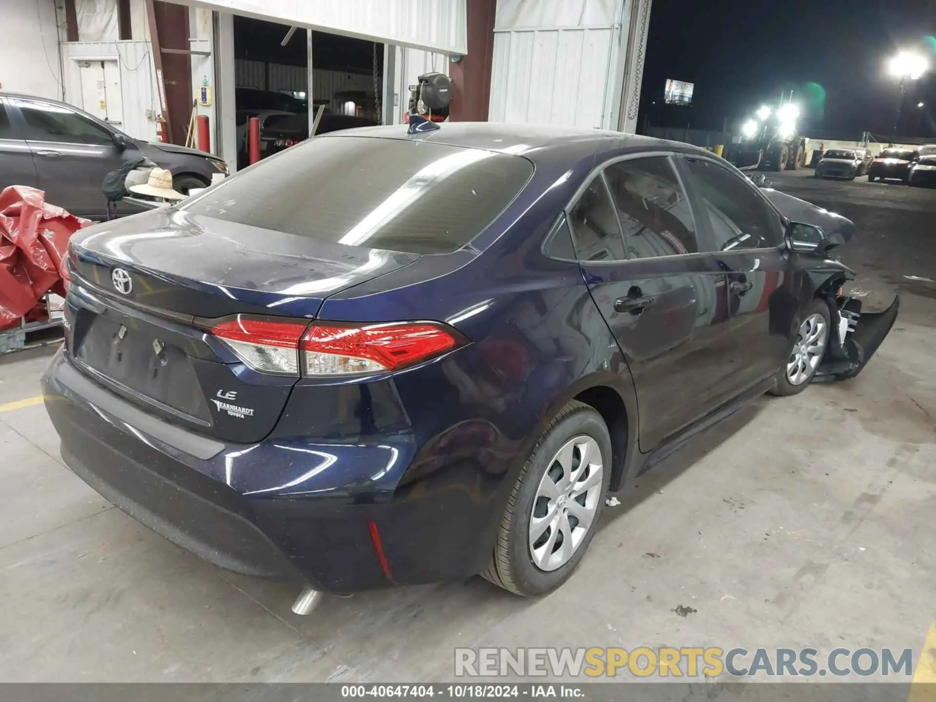 4 fotografías del automóvil dañado JTDB4MEE2PJ010977 TOYOTA COROLLA 2023