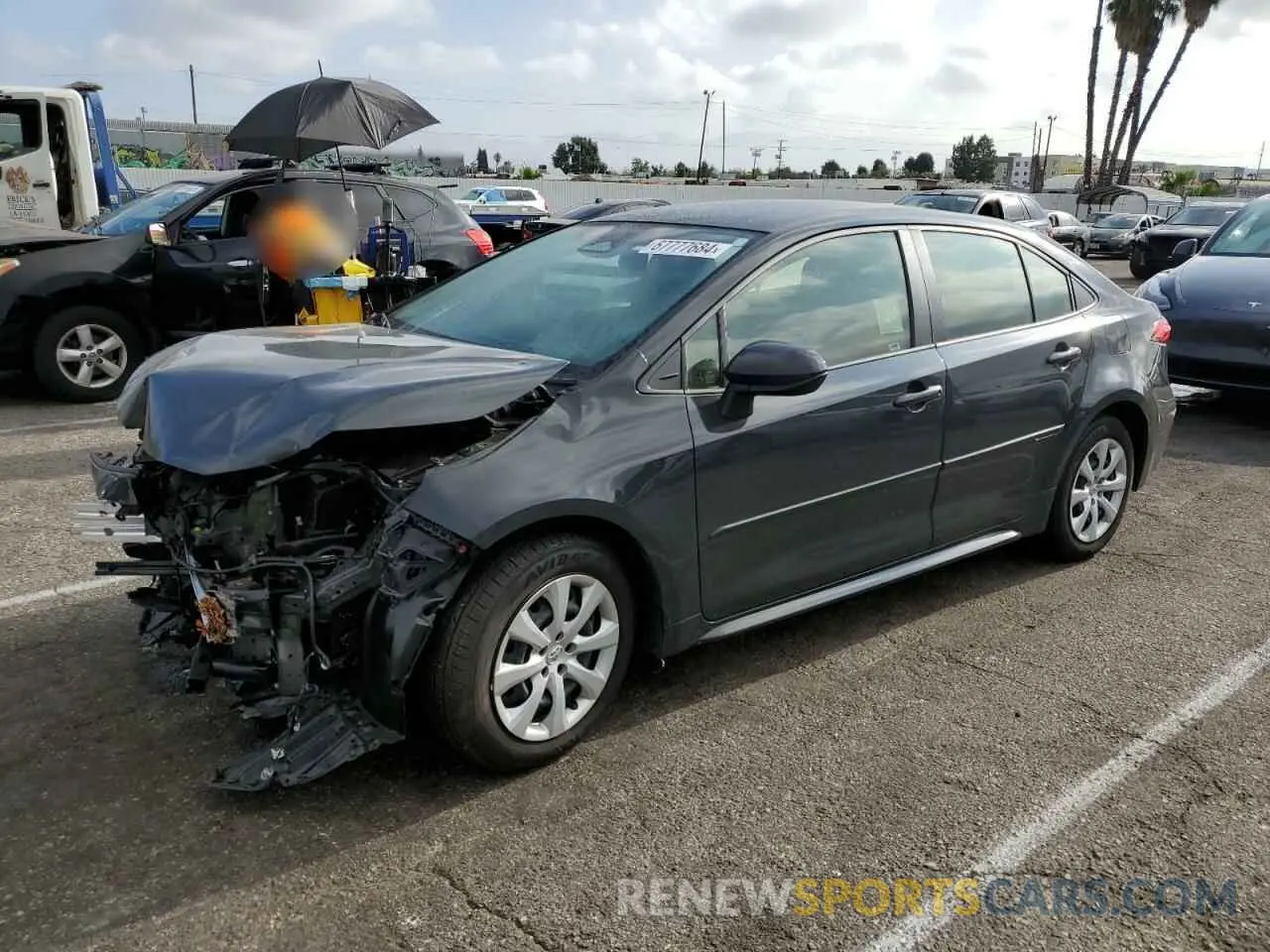 1 fotografías del automóvil dañado JTDB4MEE3P3010684 TOYOTA COROLLA 2023
