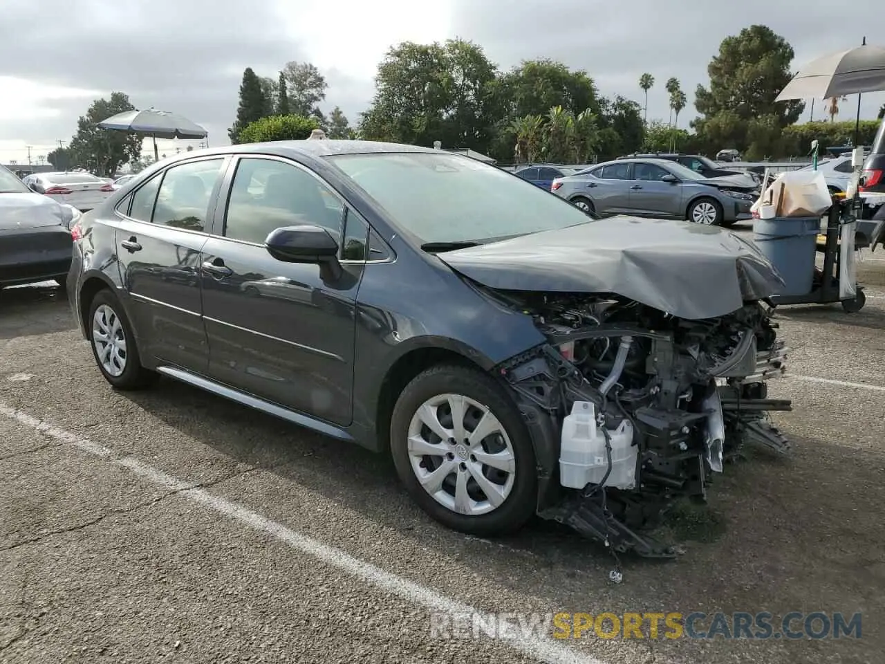 4 fotografías del automóvil dañado JTDB4MEE3P3010684 TOYOTA COROLLA 2023