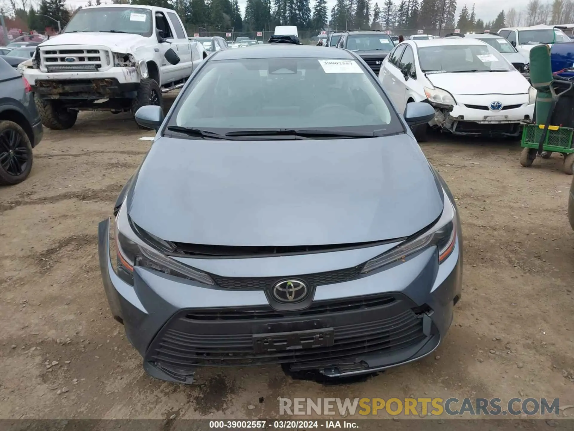 12 fotografías del automóvil dañado JTDB4MEE3P3011219 TOYOTA COROLLA 2023